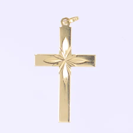 Hänge kors, 27x14mm, 18K Vikt: 0,5 g