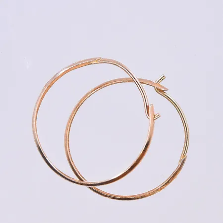 Ett par örhängen, Ø10 mm, 18K. Vikt: 0,2 g