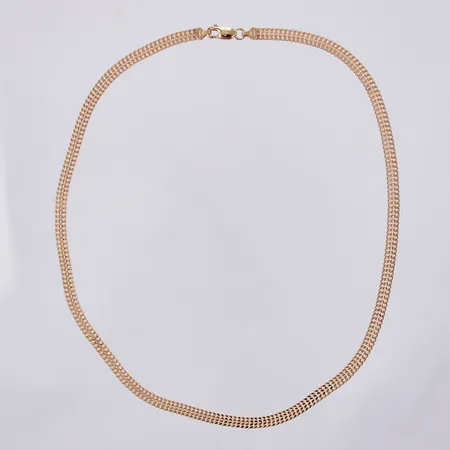 Collier, längd ca 44,5cm, bredd ca 5mm, 18K Vikt: 14,7 g
