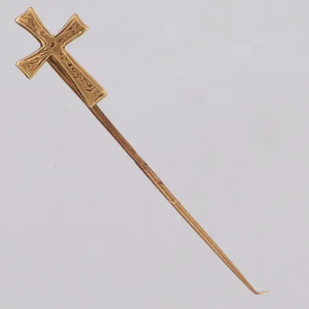 Nål, längd 45mm, skev spets, 18K Vikt: 0,7 g