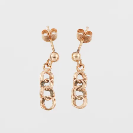 Parörhängen Bismarck, höjd ca 18 mm, 18k. Vikt: 1,3 g