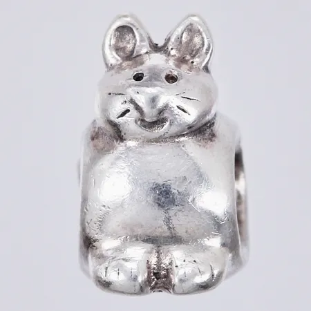 Berlock kanin Pandora Ø ca 10x12mm, silver 925/1000 Vikt: 3,2 g