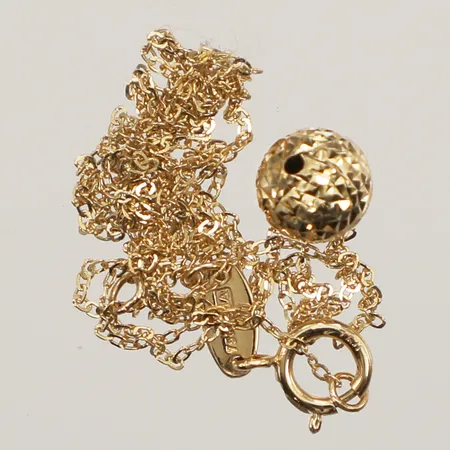 Kedja, hänge, defekt, 18K Vikt: 0,8 g