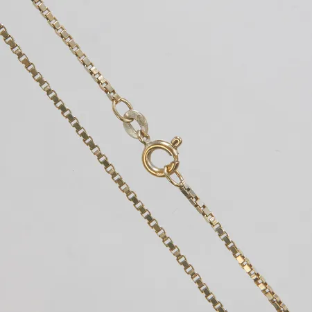 Kedja, Venezia, UnoAErre, längd ca 46cm, bredd 1,2mm, vitguld, behov av omrodiering, ojämnheter, 18K Vikt: 6,1 g