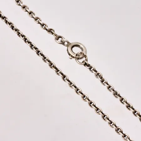 Kedja i silver, 61cm, Ankar, bredd 1,9mm, 830/1000, vikt 5,27g.