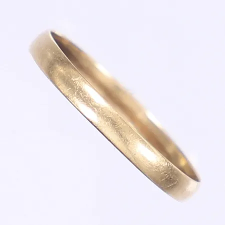 1 Ring slät, stl 20¾, bredd 2mm, 14K Vikt: 1,1 g