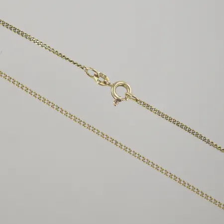 Halskedja pansar, längd 42,5 cm, bredd 1,5 mm, 18K Vikt: 3,7 g