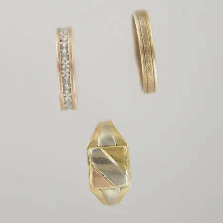 Ringar, defekt/gravyr, 18K Vikt: 14,8 g