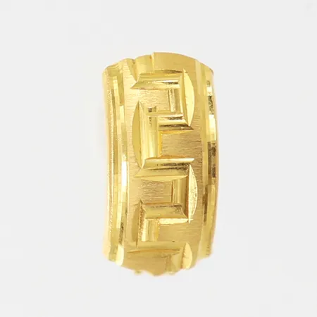 Udda örhänge, 11x6mm, 21K. Vikt: 0,9 g