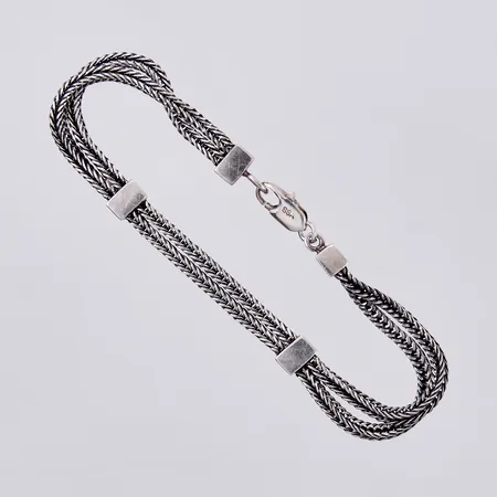 Armband längd: ca 18,5cm, bredd: ca 5-7mm, 925/1000 silver Vikt: 10,4 g