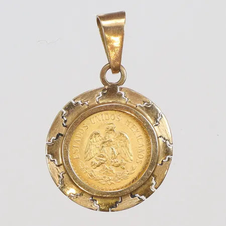 Mynt, Mexico "Dos y medio pesos", ram i 18K, 21K Vikt: 5,6 g