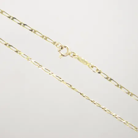 Halskedja, längd 45,5 cm, bredd 2 mm, 14K Vikt: 4,3 g
