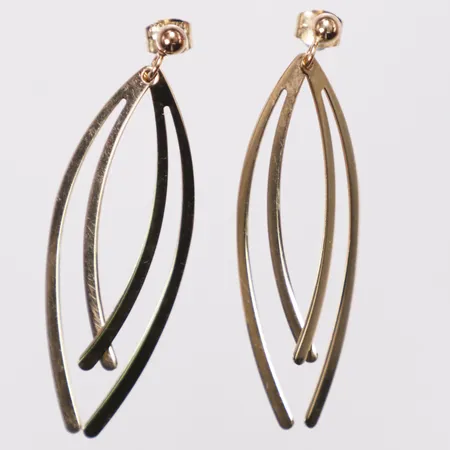 Ett par örhängen, 43mm, 18K Vikt: 3 g