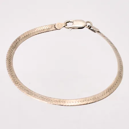 Armband i silver, 20cm, bredd 4mm, 925/1000, vikt 4,33g.