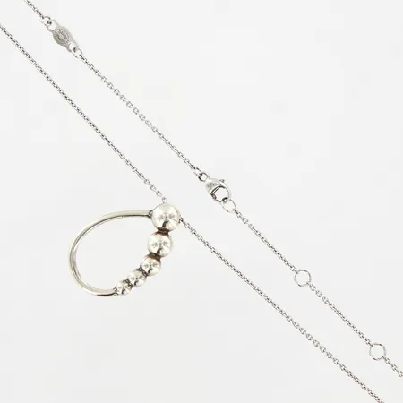 Collier Moonlight Grapes Georg Jensen 45cm, justerbar längd, hänget 15x23mm, silver 925/1000 Vikt: 3,8 g