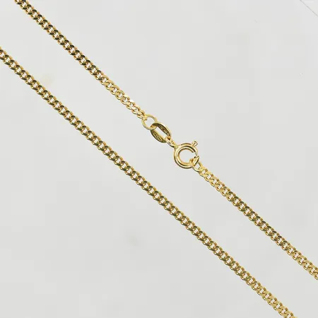 Kedja Pansar, längd 57 cm, bredd 2 mm, 18K. Vikt: 9,2 g