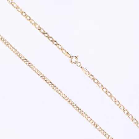 Halskedja, Bismarck, längd 47,5cm, bredd 3mm, 18K Vikt: 3,7 g