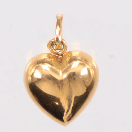 Hänge Hjärta, längd 18,2mm, bredd 11,4mm, 18K Vikt: 0,8 g