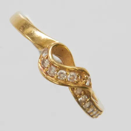 Ring, saknar stenar, defekt, 18K Vikt: 1,9 g