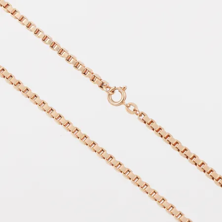 Collier Venezia, längd ca 45 cm, bredd 3.1 mm, 18k. Vikt: 14 g
