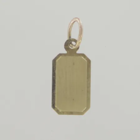 Hänge, längd 1,8 cm, bredd 0,8 cm,14K Vikt: 0,5 g