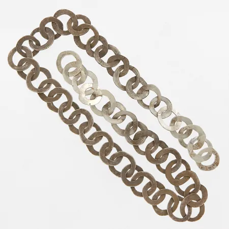 Collier 53cm, bredd: 19mm, saknar lås, silver 925/1000 Vikt: 61,7 g