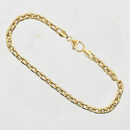 Armband Ankar, längd 21½ cm, bredd 4 mm, Guldfynd AB, 18K. Vikt: 6,5 g