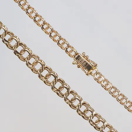 Collier doserad Bismarck 42cm bredd 3-6mm GHA 18K Vikt: 15 g