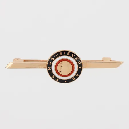 Reklambrosch Primus-Sievert, Sporrong, längd ca 43 mm,18k. Vikt: 5,3 g