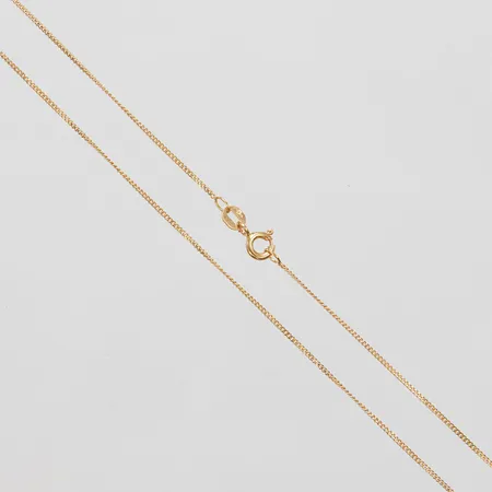 Kedja, Pansarlänk, längd:40,5cm, bredd:1mm, Balestra, 18K. Vikt: 1,6 g