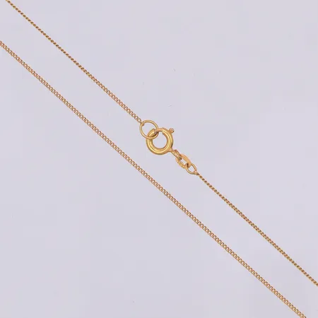 Kedja Pansar, 43,3cm, bredd 0,8mm, importstämpel, 18K Vikt: 1,1 g