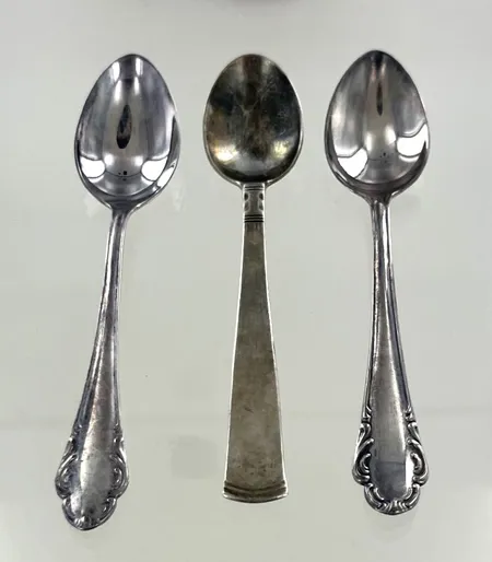 Skedar, silver Vikt: 47,1 g