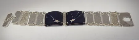 Armband , silver , längd 19 cm , bredd 3,5 cm , silver Vikt: 48,7 g