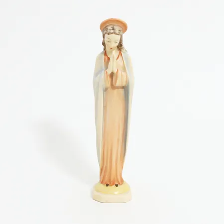 Figurin Madonna av Hummel, höjd: 22cm, märkt "H.M 43" i botten, litet nagg på fot,