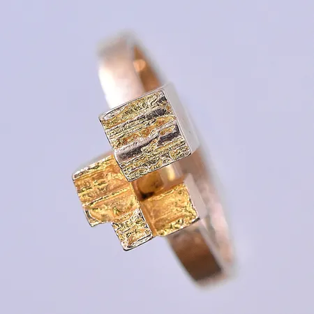 Ring, Lapponia, stl 14¼, bredd 2-7 mm, 14K. Vikt: 2,4 g