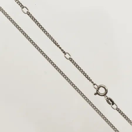 Kedja Pansar reglerbar längd ca 41-46cm, bredd 1,7mm, 925/1000 silver Vikt: 3,9 g