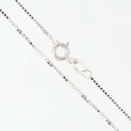 Kedja, Venezia, längd 42cm, bredd ca 0,6mm, vitguld, Guldfynd, 18K Vikt: 2,3 g