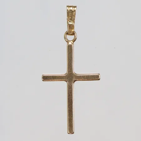 Hänge Kors 20x43mm inklusive hängöglan, SGP (Bronsil AB) 18K Vikt: 3,4 g