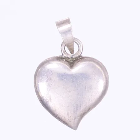 Hänge hjärta, längd inkl ögla 20mm, bredd 13mm, silver 925/1000 Vikt: 1,3 g