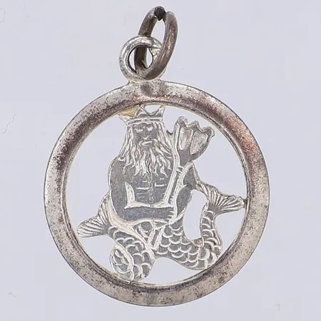 Hänge Posseidon, 20mm, 835/1000 silver Vikt: 0,9 g