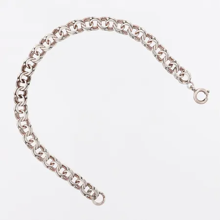 Armband Bismarck, 19,5cm, bredd: 7mm, silver 830/1000 Vikt: 11,4 g