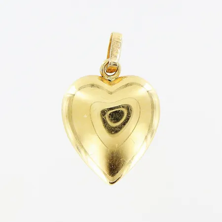 Hänge, hjärta, 19x12mm, ihålig, skev ögla, 18K. Vikt: 1,8 g