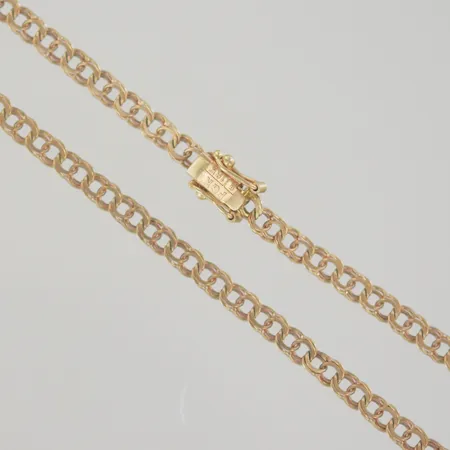 Halskedja bismark, längd 42 cm, bredd 3 mm, 18K Vikt: 8,6 g