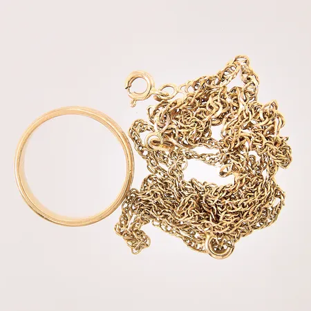 Diverse guldsmycken, defekt, 18K Vikt: 11,2 g