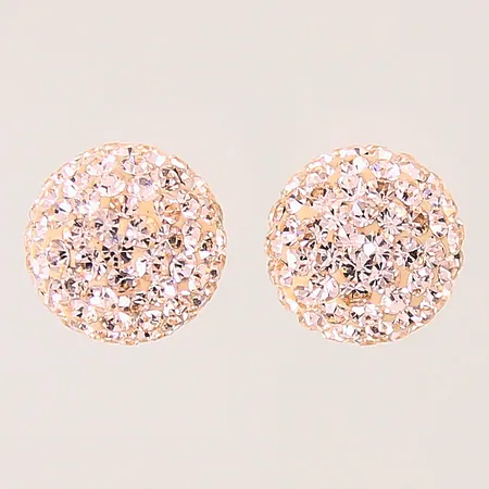 Ett par örhängen med stenar, kulor, Ø11,7mm, något skevt stift, silver 925/1000 Vikt: 3,3 g