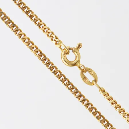 Kedja Pansar, längd 46cm, bredd ca 2mm, Italy, 18K Vikt: 7 g