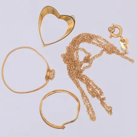 Diverse defekt guld 18K Vikt: 3,7 g