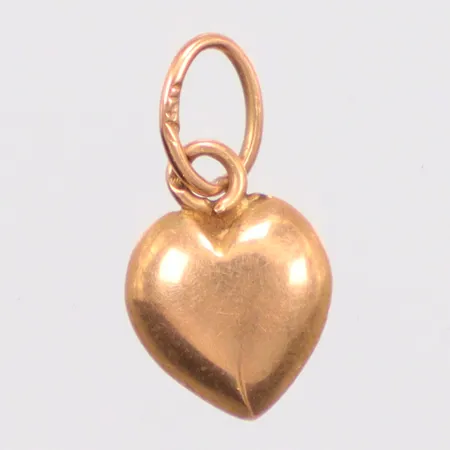 Hänge hjärta, längd 15,0mm, bredd 8,3mm, 18K Vikt: 0,3 g
