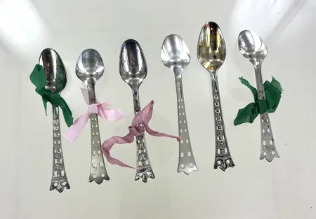 Skedar Madeleine , längd 11,5 cm, GAB silver 830/1000 Vikt: 73,8 g