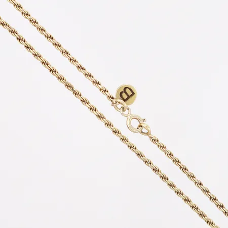 Kedja, Singapore, längd 50cm, bredd;1,8mm, förgylld, 925/1000 Silver  Vikt: 6,1 g